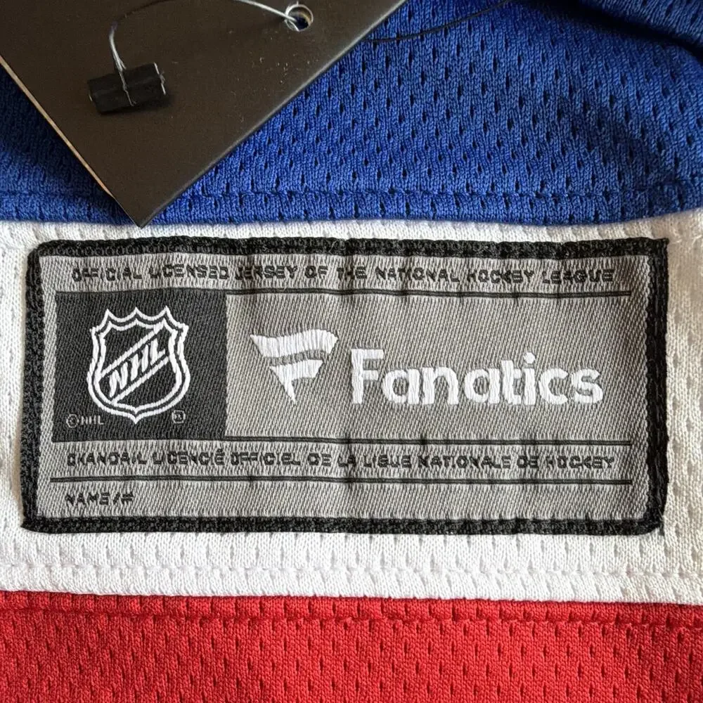 Fanatics Washington Capitals NHL Youth Hockey Jersey L/XL Red White Blue
